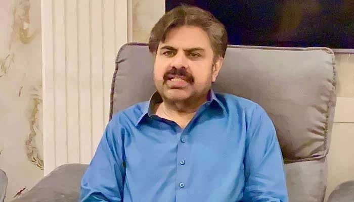 Sindh Minister for Local Government Syed Nasir Hussain Shah speaks in a meeting on May 11, 2025. — Screengrab via Facebook@SNasirHussainshah