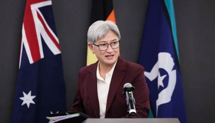 Australias Foreign Minister Penny Wong attends a press conference, in Beijing, China, April 29, 2026. — Reuters