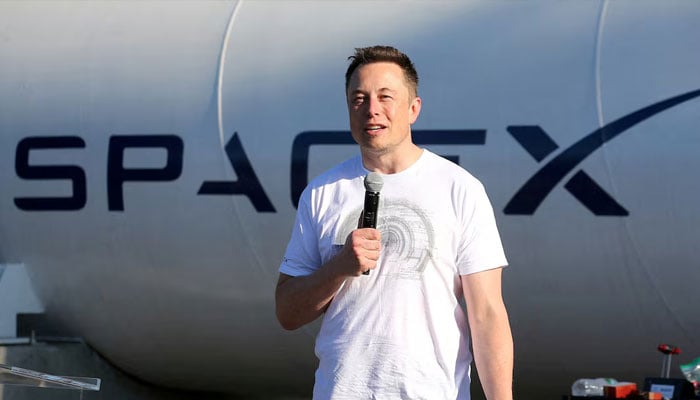 Elon Musk, founder, CEO and lead designer at SpaceX and co-founder of Tesla, speaks at the SpaceX Hyperloop Pod Competition II in Hawthorne, California, US, August 27, 2017. —Reuters