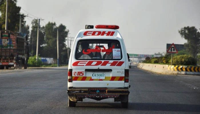 The representational image of the Edhi ambulance. — The News/File