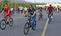 Hundreds Feature In Marka-e-Haq Cycling