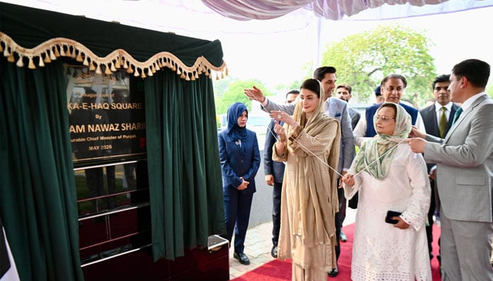 Chief Minister Punjab Maryam Nawaz Sharif inaugurated the Marka-e-Haq Square in Rawalpindi, May 10, 2026. —Facebook@TheMaryamNSharif