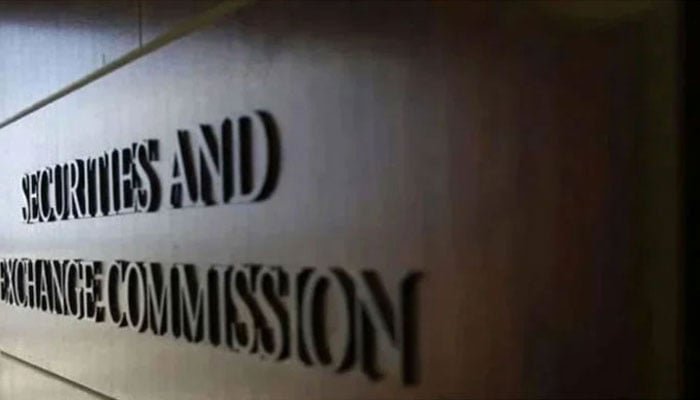 A view at the entrance of the Securities and Exchange Commission of Pakistans building. — SECP website/File