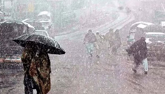 A view of heavy rain in Hazara Division. — APP/File
