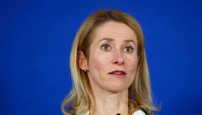European Union High Representative for Foreign Affairs and Security Policy and European Commission Vice-President Kaja Kallas attends a press conference after a European Group of Five (E5) defence ministers meeting together with Kallas, to discuss additional aid for Ukraine, in Berlin, Germany, November 14, 2025.—Reuters
