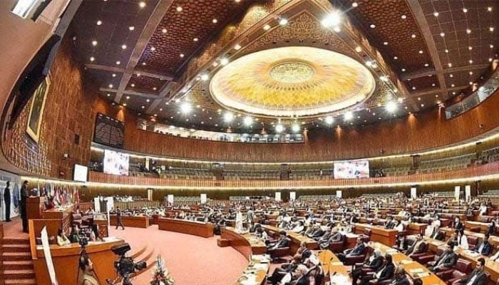 National Assembly during a session in Islamabad in this undated photo. — APP/File