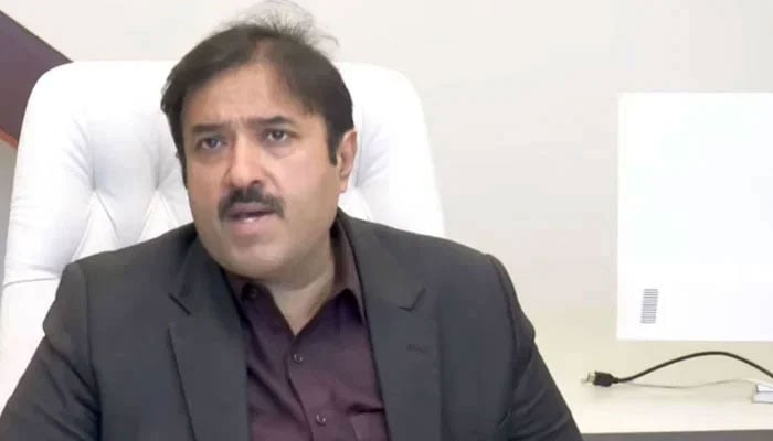 Punjab Local Government Minister Zeeshan Rafique chairs a meeting at the Civil Secretariat on March 28, 2025. — screengrab via Facebook@Zeeshan.rafique7865