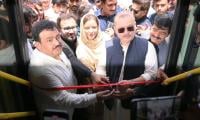 Sharjeel Inaugurates Two New Routes Of Peoples Bus Service In Khairpur Mirs