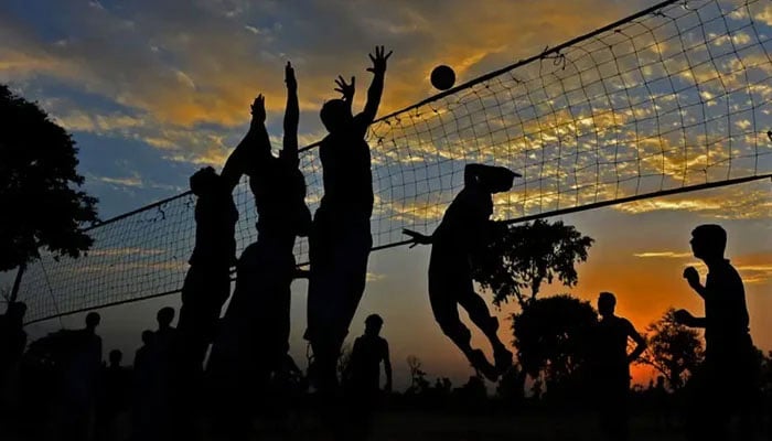 This representational image shows Volleyball game. — AFP/File