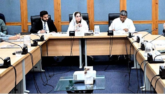 The Senate Sub-Committee on Poverty Alleviation and Social Safety met today under the convenership of Senator Rubina Qaimkhani. —Facebook@Pakistansenate/File