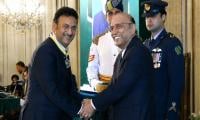 President Zardari Confers Sitara-e-Imtiaz On Sindh Home Minister Lanjar