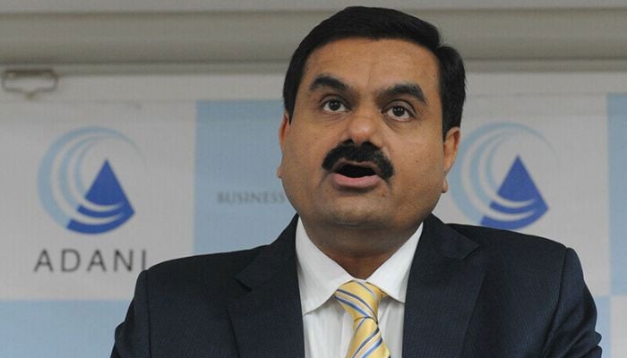 Indian industrialist Gautam Adani speaks during a press conference in Ahmedabad. — AFP/File