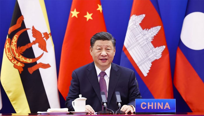 Chinese President Xi Jinping chairs the Special Summit to Commemorate the 30th Anniversary of China-ASEAN Dialogue Relations via video link on November 22, 2021 in Beijing. —Xinhua