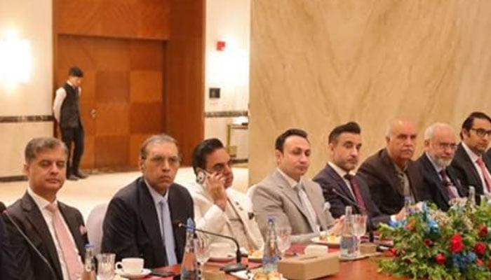 Sardar Yasir Ilyas Khan, Prime Minister’s Coordinator for Tourism, in a meeting with a high-level delegation of Chinese on May 14, 2026. — Facebook@tahir.mehmood.3572
