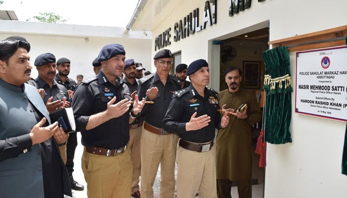 DIG police, Hazara, Nasir Mahmood Satti, inaugurates a state-of-the-art Police Facilitation Centre (PFC) at Havelian on May 14, 2026. — Facebook@pakhtunkhwapolice