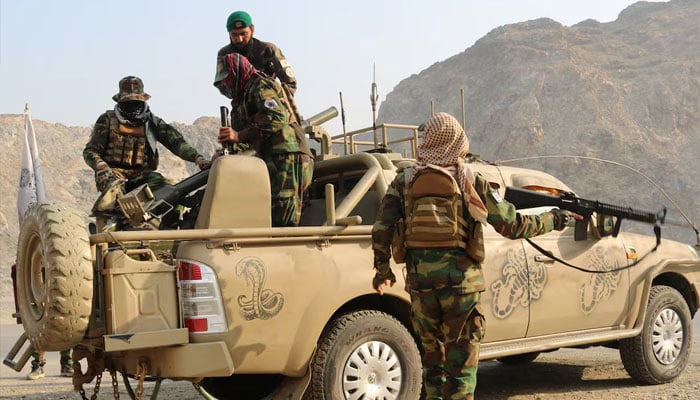 Taliban soldiers load a rocket launcher in a vehicle, following exchanges of fire between Pakistan and Afghanistan forces, near Torkham border in Afghanistan, February 27, 2026.—Reuters