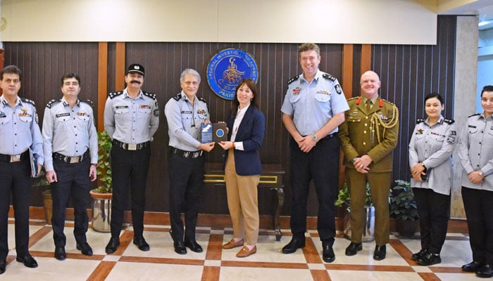 A high-level delegation from the Australian High Commission visits the Federal Investigation Agency (FIA) Headquarters on May 14, 2026. — Facebook@FIAAgencyOfficial