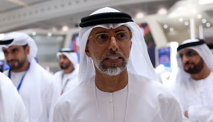 UAE Minister of Energy and Infrastructure, Suhail Mohamed Al Mazrouei, looks on the day of the Make it in the Emirates (MIITE) conference, in Abu Dhabi, United Arab Emirates, May 4, 2026.—Reuters