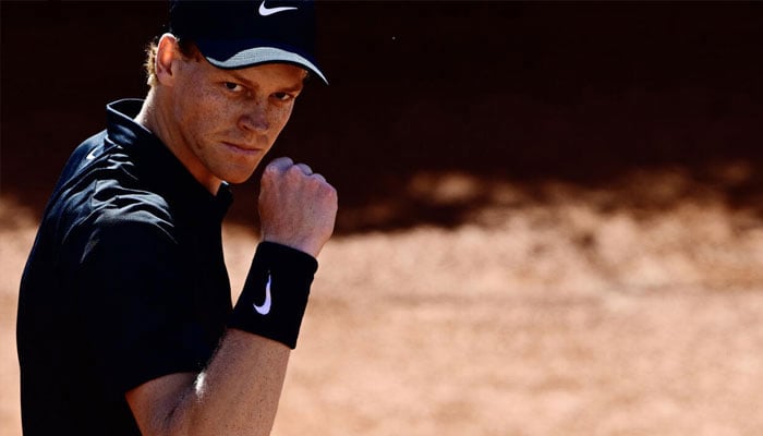 Jannik Sinner reacts. —AFP/File