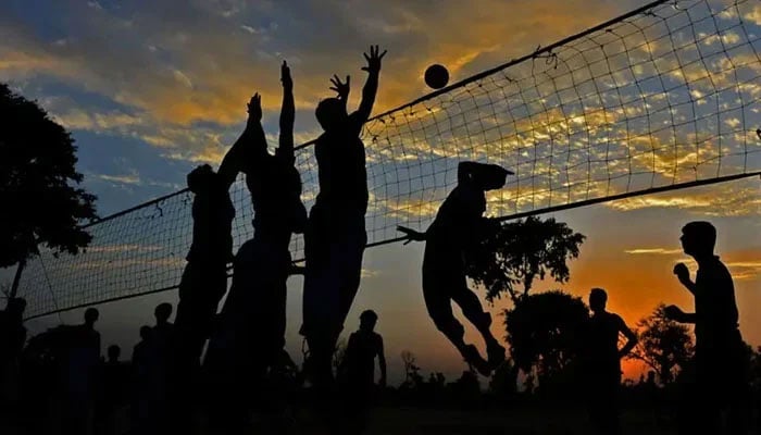 This representational image shows Volleyball game. — AFP/File