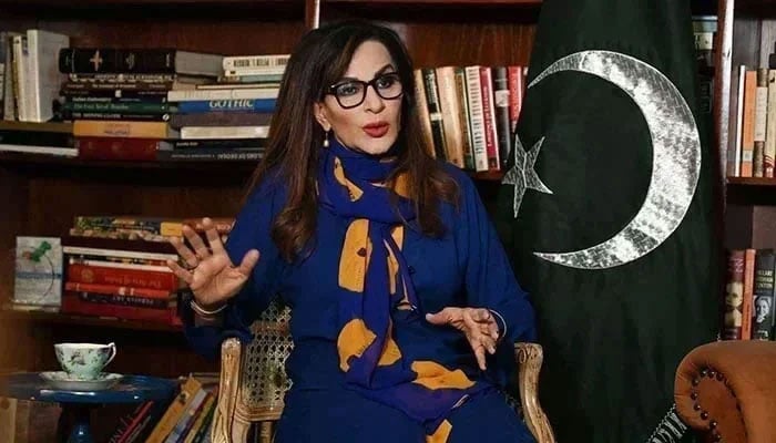 PPP Vice President and parliamentary leader in the Senate, Senator Sherry Rehman, speaks during an interview. — AFP/File