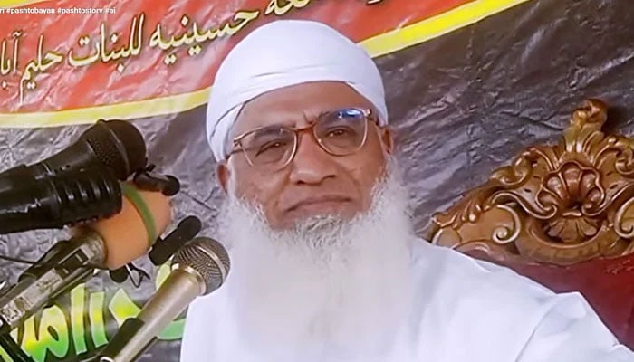 Slain renowned religious scholar Maulana Muhammad Idrees. — YouTube@qariadilofficial6868
