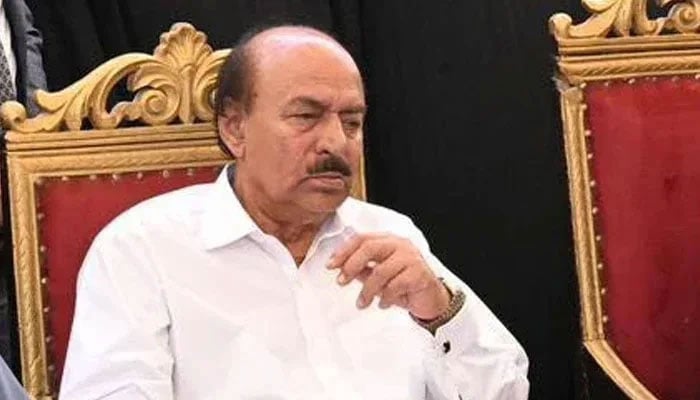 Nisar Ahmed Khuhro, chairman of the Sindh Assembly’s Public Accounts Committee (PAC), speaks with the media on November 14, 2023. — Facebook@Pakistan Peoples Party - PPP