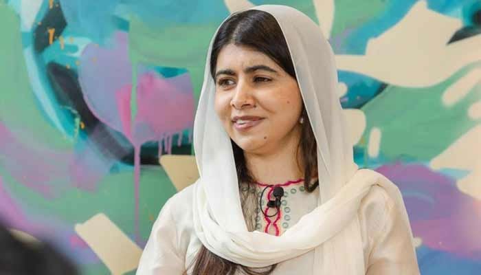Nobel prize lureate and girls education activist Malala Yousufzai addresses gathering of influential Pakistanis held discuss the way forward for improving the standards of education in Pakistan. — Betty Laura Zapata for Malala Fund