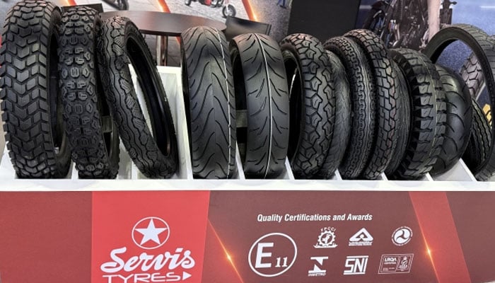 A representational image of Service tyres on display. —Facebook/Service Tyres/File