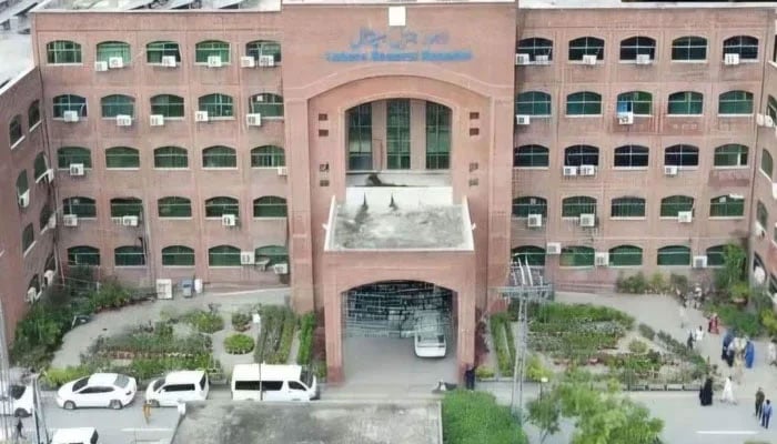 The Lahore General Hospital building is seen in this image. — Facebook@amcpgmi/File