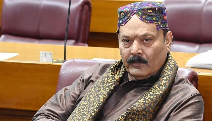 Rana Qasim Noon, Federal Minister and Chairman of the Parliamentary Kashmir Committee, pictured during an NA session in this image released on August 6, 2024. — Facebook@Rana Muhammad Qasim Noon