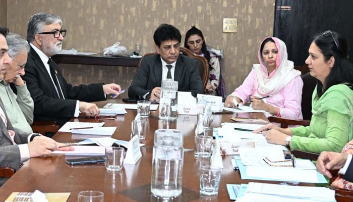 Senator Khalil Tahir Sandhu chairing the meeting of the Senate Standing Committee on Parliamentary Affairs, May 19, 2026. —Facebook@Pakistansenate