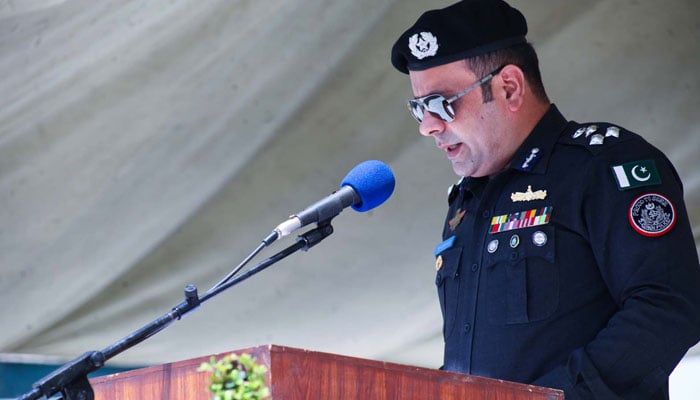 Dr Maqsood Ahmed, DIG of the Security and Emergency Services Division, Karachi, addresses an event. — maqsoodahmed.pk/File