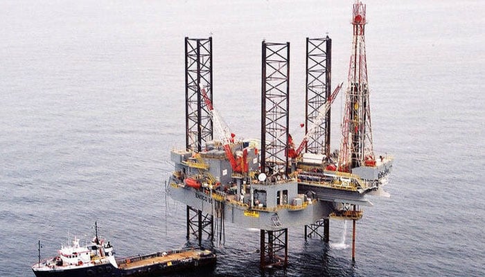 The picture shared by Pakistan Petroleum Limited on November 14, 2025, shows work at an offshore well. —Pakistan Petroleum Limited/File