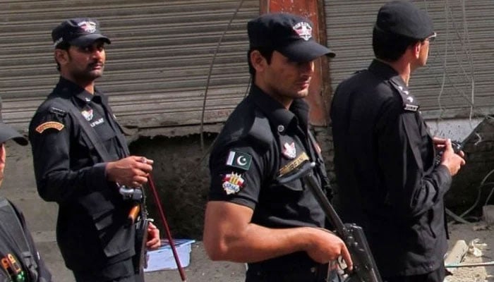 KP Police personnel patrol area after an attack. — AFP/File