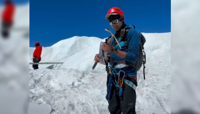 Paraglider Salman Ateeque seen in this image. — Screengrab via Facebook@salman.ateeque/File