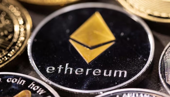 Representation of Ethereum, with its native cryptocurrency ether, is seen in this illustration taken November 29, 2021. — Reuters