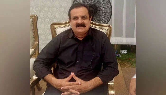 Pakistan Peoples Party (PPP) Central Punjab General Secretary Syed Hassan Murtaza gestures on August 25, 2023. — Facebook@Hassan Murtaza