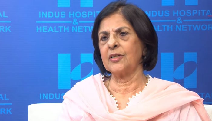 Pakistan’s renowned infectious diseases expert and physician, Dr Naseem Salahuddin (late). — Screengrab via YouTube@IndusHospitalHealthNetwork/File