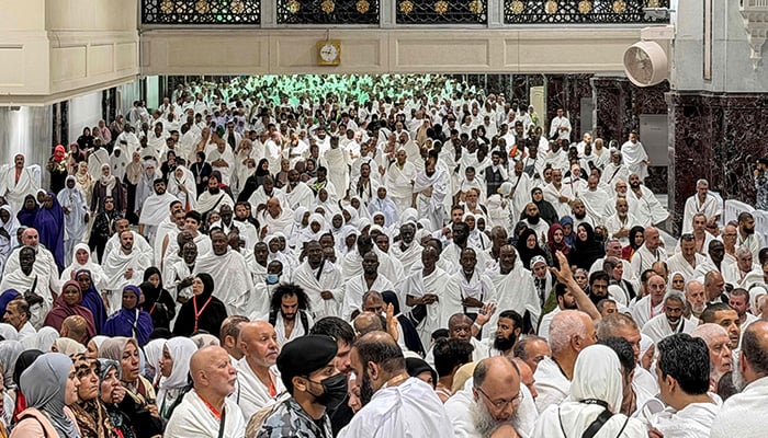 Muslim pilgrims move between the hills of Safa and Marwa during Umrah at the Grand Mosque complex in Saudi Arabias holy city of Makkah on May 21, 2026, ahead of the annual Hajj pilgrimage. — AFP