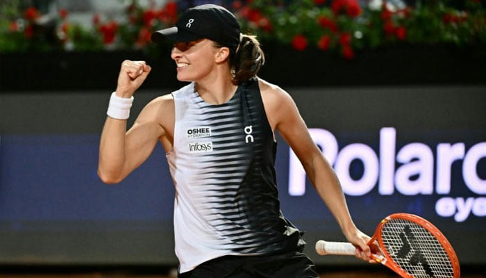 Iga Swiatek celebrating. —AFP/File