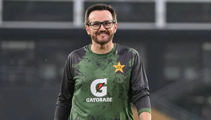 Head coach Mike Hesson pictured during a Pakistan Mens T20 Squad Media Opportunity at National Stadium on July 14, 2025 in Karachi, Pakistan.—AFP
