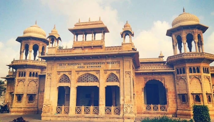 Undated file photo shows Karachis Hindu Gymkhana, on the premises of which the National Academy of Performing Arts (NAPA) is now located. — The News/File