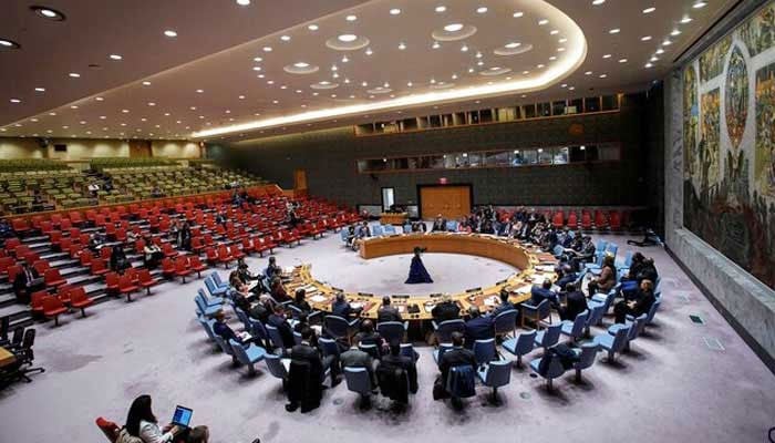 Members of the United Nations Security Council attend a meeting after North Korea fired a ballistic missile over Japan for the first time in five years, at UN headquarters in New York, October 5, 2022. — Reuters
