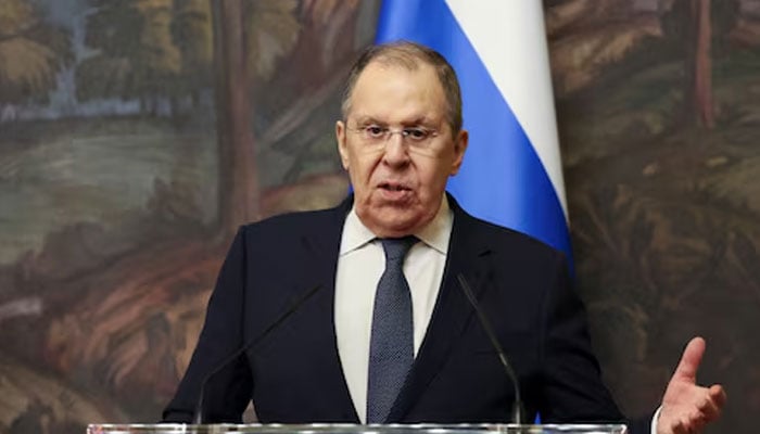 Russian Foreign Minister Sergei Lavrov speaks during a press conference in Moscow, Russia, July 31, 2025. — Reuters