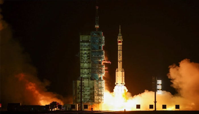 A Long March 2F rocket carrying the Shenzhou-23 spacecraft with astronauts Zhu Yangzhu, Zhang Zhiyuan, and Lai Ka-ying, who is the first astronaut from Hong Kong, blasts off toÂ Chinas Tiangong space station from the launchpad at the Jiuquan Satellite Launch Center, near Jiuquan, Gansu province, China on May 24, 2026. — Reuters