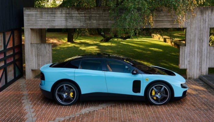 Ferraris new electric car model Luce is pictured. —AFP