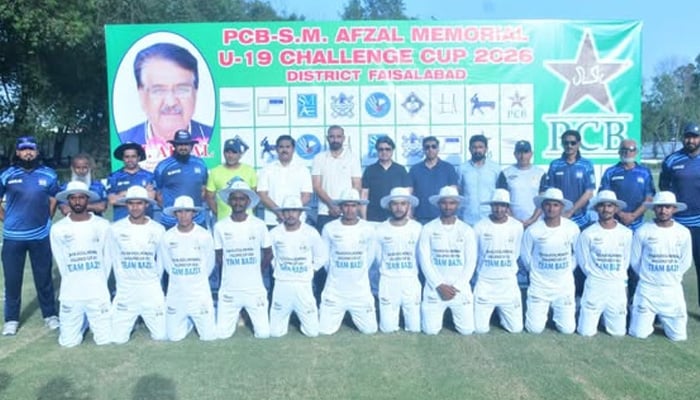 Jawad Sports and Cultural Club hosts five-team PCB S M Afzal Memorial U19 Challenge Cup 2026 in Faisalabad. — Facebook/@PakistanCricketBoard/File