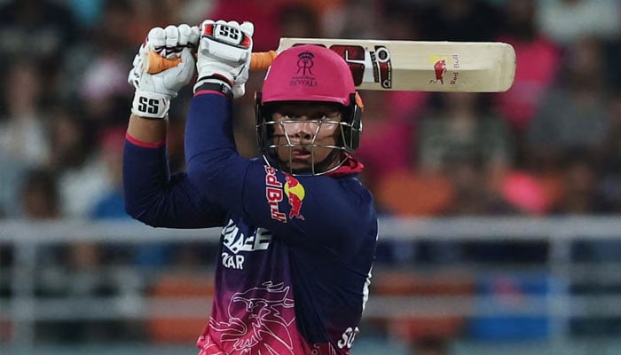 Rajasthan Royals Vaibhav Sooryavanshi in action. —Reuters/File