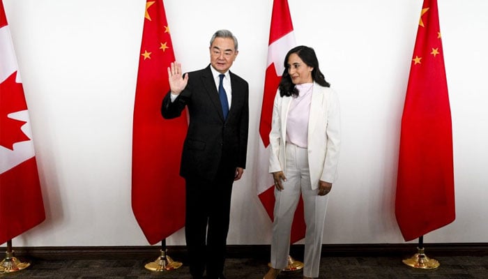 Minister of Foreign Affairs Anita Anand meets with the Foreign Minister of China Wang Yi at Global Affairs Canada in Ottawa, on Friday, May 29, 2026. —The Canadian Press